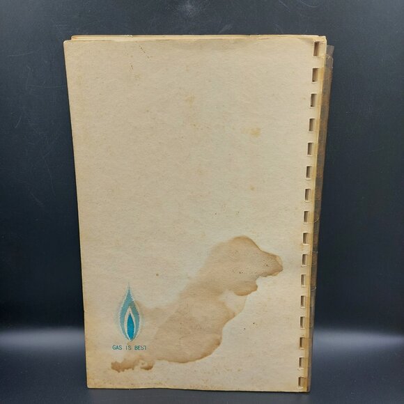 Vtg 1955 Christmas Greetings Michigan Consolidated Gas Company Spiral Cookbook - Picture 6 of 6